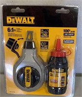 New DeWalt Chalk Line W/Red Chalk