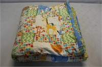 NICE COTTON FLANNED KIDS QUILT - 48X45