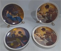 (AB) Norman Rockwell Mother's Day plates *times