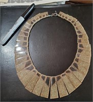 Large old TRIBAL STONE necklace