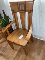 Pair of matching fine dining arm chairs