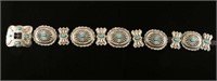 Full Size Old Pawn Turquoise & Silver Concho Belt