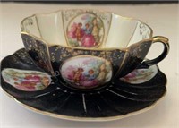 Vintage Lefton China, Tea Cup and Saucer, Hand