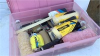 Tote Of Painting Tools / Supplies