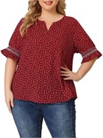 P126  Agnes Orinda Women's Summer Blouse, M