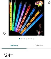 JOYIN 24 Pcs Halloween Glow Stick Hanging Wands