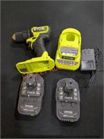 RYOBI 18V Compact 1/2" Drill Driver Kit