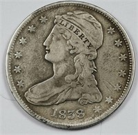1838 Bust Half Dollar