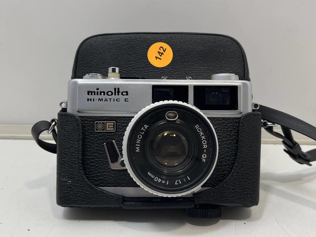 Minolta Hi-Matic E 35mm Film Camera w/ 40mm 1.7