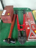 Tools- Hammer, Bolt Cutters, Dent Puller, Etc.