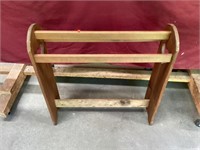 Solid Knotty Pine Quilt Rack