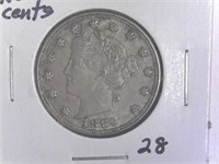 1883 (No Cents) Liberty V Nickel