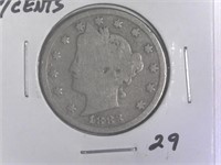 1883 (With Cents) Liberty V Nickel
