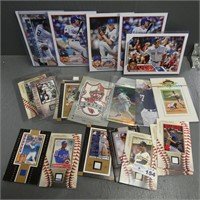 Large Baseball Cards & Vintage Jersey Patches