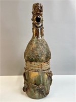 OUTSIDER ART POTTERY FACE JUG