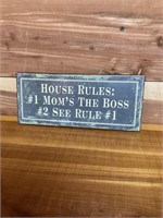 HOUSE RULES SIGN