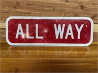 ALL WAY STREET SIGN