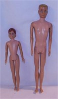 1965 Mattel Ricky doll - 1963 Mattel Ken doll -