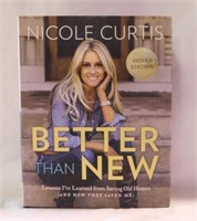 Autographed copy of Better Than New book by Nicole