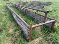 Pipe Frame Silage Bunk Feeder c/w Top Pipe Rail