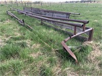 Pipe Frame Silage Bunk Feeder c/w Double Pipe Rail