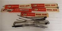 LOT OF TRICO WINDSHIELD WIPER ARMS& BLADES