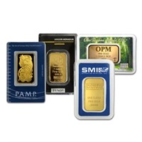 Investor's Lot - (4) Random 1 oz. Gold Bars 4 oz.s