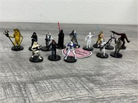14 Mini Star Wars figures 2007-2009