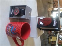 SPIDERMAN -- MUG AND WATCH