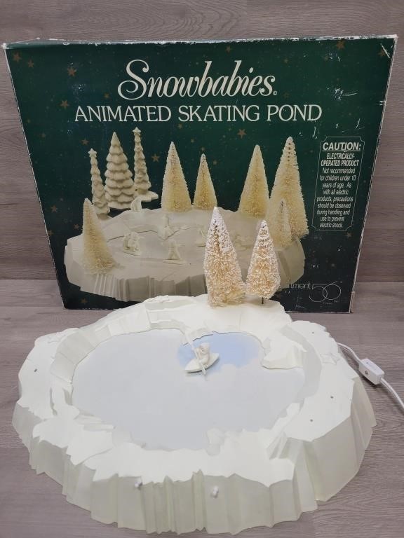 Dept. 56 Snowbabies Skating Pond w/ Box