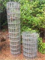 2 Rolls of Welded Wire Fencing - 4.25" & 2"