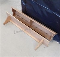 Homemade wooden shelves