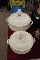 2pc Du Barry French Covered Casseroles
