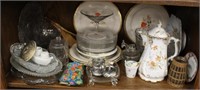 Porcelain pitcher, Plates, Pattern Glass