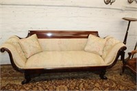 Antique Claw Foot Sofa