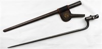 M1873 RIFLE SOCKET BAYONET W/ U.S. SCABBARD