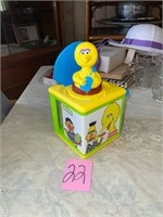 1986 Big Bird Sesame Street Jack in the box