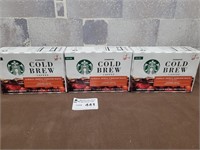 3x Cold brew caramel coffee pods starbucks