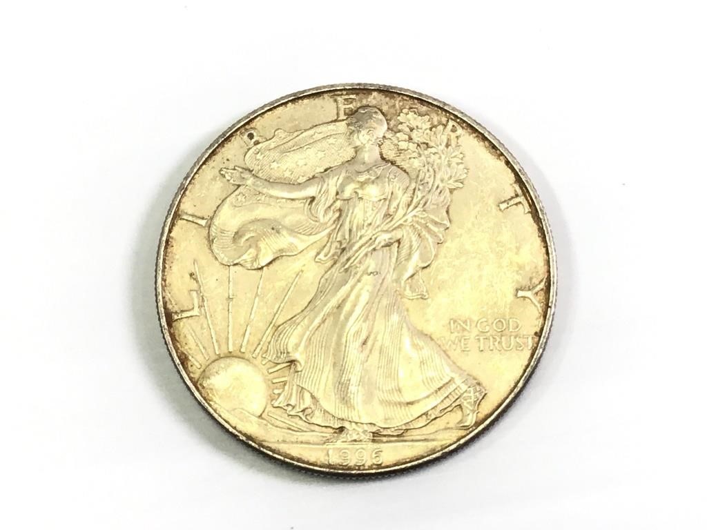 1996 One Ounce American Silver Eagle Dollar Coin