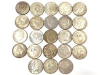23 Kennedy Half Dollars 40%, US Coins