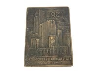 1931 Tower & Plaza Bronze Medal Cincinnati Ohio