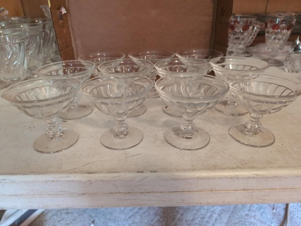 Fostoria Colony desert bowls 12 vintage g