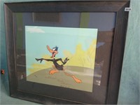 Signed Daffy Duck Serical, Warner Bros Studios