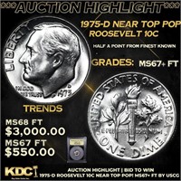 ***Auction Highlight*** 1975-d Roosevelt Dime Near