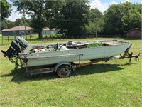 Boat and Trailer (Sold AS IS)