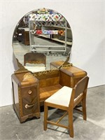 VTG Waterfall Vanity With Bench