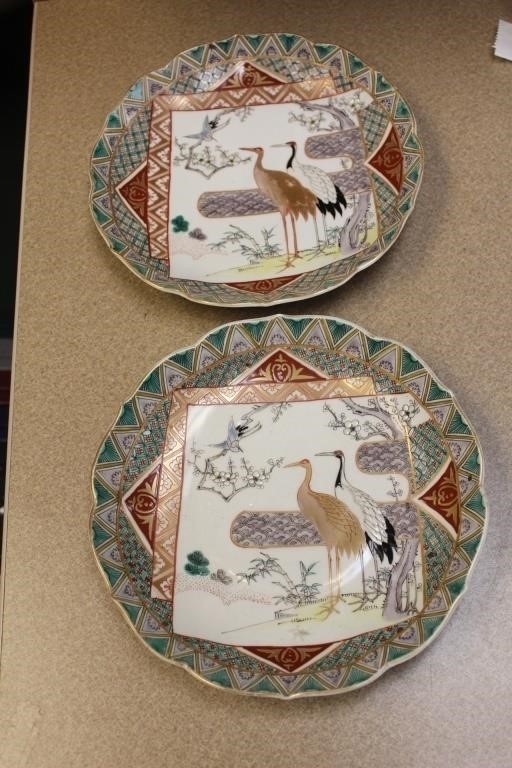 Signed Japanese Imari Plates - 19th century