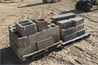 (2) Pallets of Assorted Retaining Wall Blocks