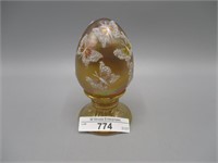 Fenton HP egg w/butterflies