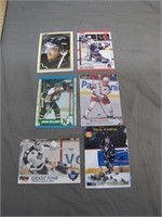 6 Assorted Hockey Cards